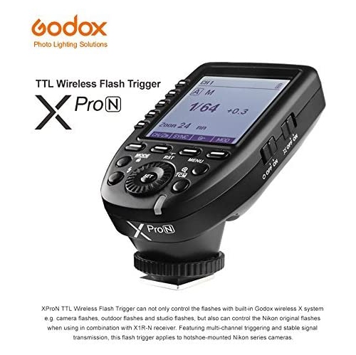 Godox XPro-N 2.4G TTL Wireless Flash Trigger for Nikon DSLR Cameras