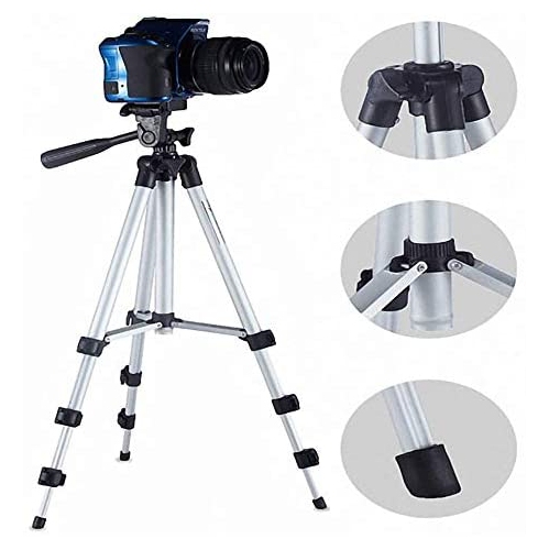 Tripod Mobile Phone Support Camera Tripod 40 inches Video Aluminum Light Weight Portable with Cell Phone Holder Travel