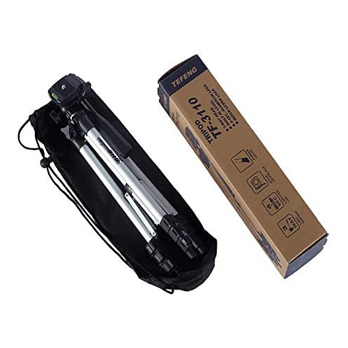 Tripod Mobile Phone Support Camera Tripod 40 inches Video Aluminum Light Weight Portable with Cell Phone Holder Travel