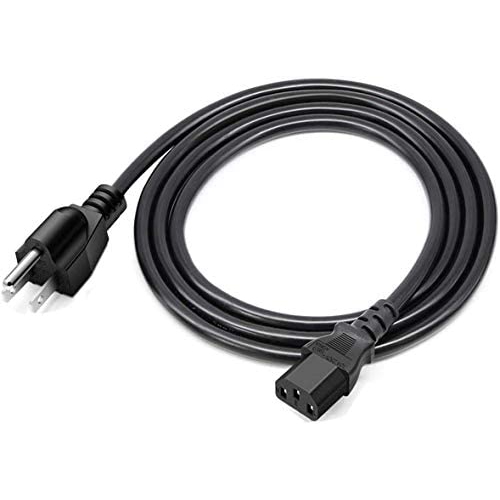3 Prong 5FT 18AWG AC Power Cable Suitable for Desktop Computers, Laptop Computers,TV Electric Kettles, Rice cookers,