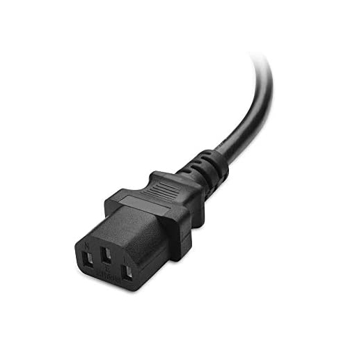 3 Prong 5FT 18AWG AC Power Cable Suitable for Desktop Computers, Laptop Computers,TV Electric Kettles, Rice cookers,