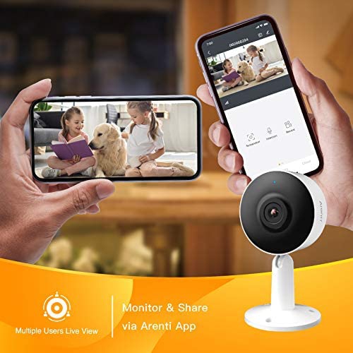 Home Security Camera, Arenti IN1 Indoor Cam with WiFi and Phone APP, 1080p HD, 2-Way Audio, Night Vision Compatible