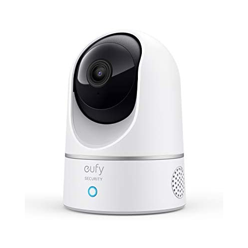 eufy Security 2K Indoor Cam Pan & Tilt, Plug-in Security Indoor Camera with Wi-Fi, IP Camera, Human & Pet AI, Voice