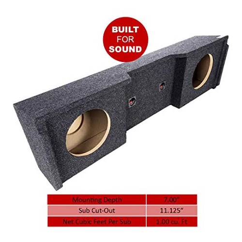 Bbox A152-12CP Dual Sealed 12-Inch Down Firing Subwoofer Enclosure for GM Extended Cabs 1999-2007