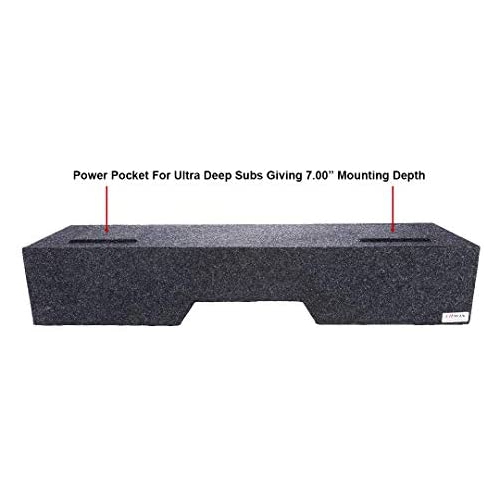 Bbox A152-12CP Dual Sealed 12-Inch Down Firing Subwoofer Enclosure for GM Extended Cabs 1999-2007