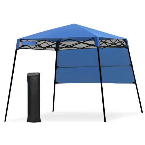 Gymax 7x7 FT Slant Leg Pop-up Canopy Tent Shelter Adjustable Portable Carry Bag