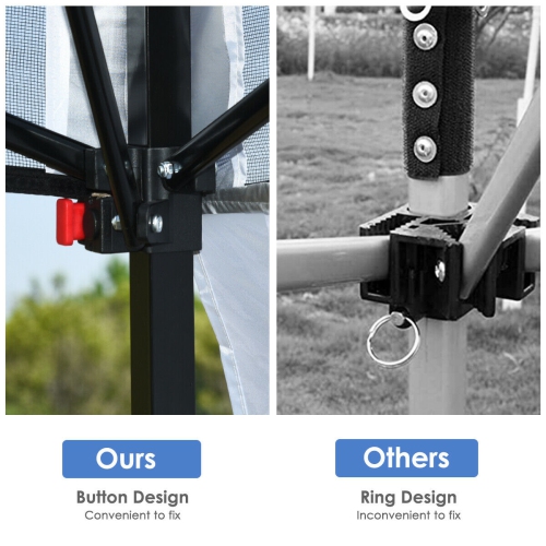 Gymax 7x7 FT Slant Leg Pop-up Canopy Tent Shelter Adjustable Portable Carry Bag