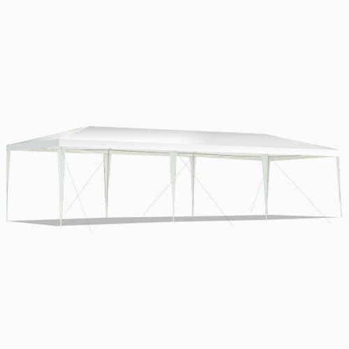 Gymax 10' x 30' Outdoor Gazebo Canopy Wedding Party Patio Tent White