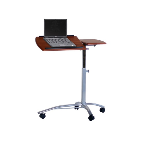 Safco Eastwinds 950 Adjustable Mobile Laptop Stand in Medium Cherry