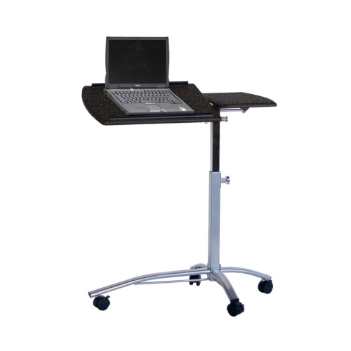 Safco Eastwinds 950 Adjustable Mobile Laptop Stand in Black Anthracite