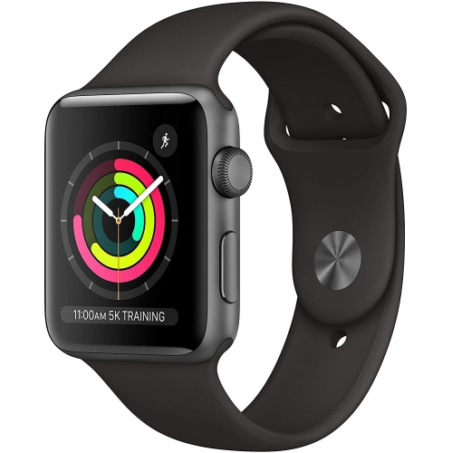 Apple Watch Series 4 (GPS) 44mm Space Gray Aluminum Case with Black Sport Band by APPLE - Refurbished condition - Image 2