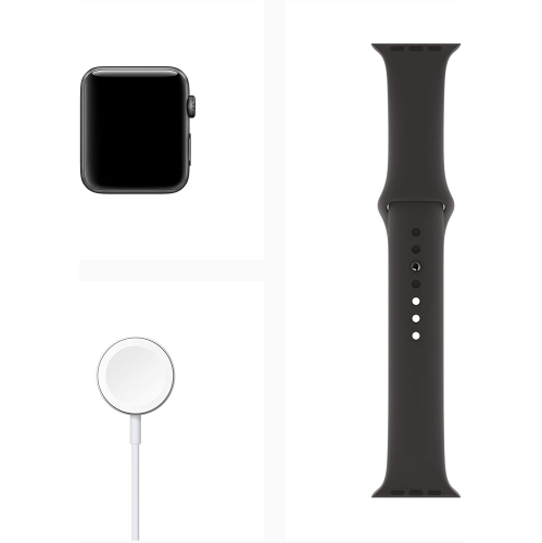 Apple Watch Series 4 (GPS) 44mm Space Gray Aluminum Case with Black Sport Band by APPLE - Refurbished condition - Image 3