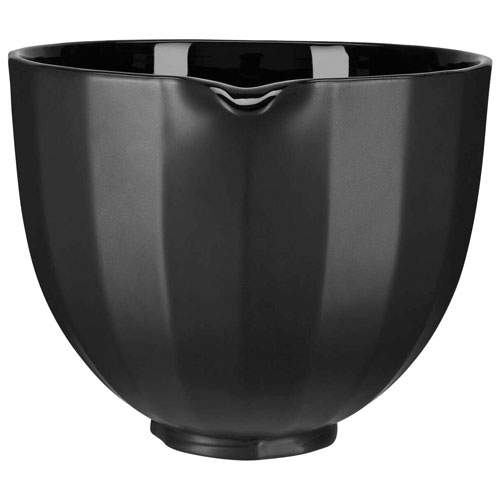 Bol en céramique de 5 pte pour batteur sur socle de KitchenAid - Coquillage noir