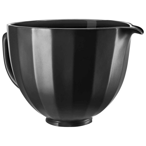 Bol en céramique de 5 pte pour batteur sur socle de KitchenAid - Coquillage noir
