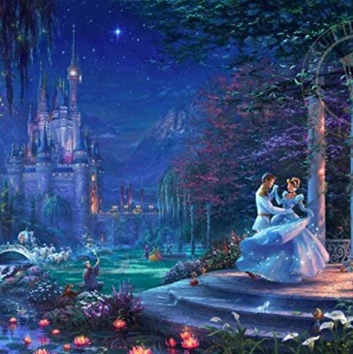 Ceaco Thomas Kinkade The Disney Dreams Collection 4 in 1 500 pc Puzzles [Cinderella , Lion King , Mickey & Minnie ,The Little Mermaid]