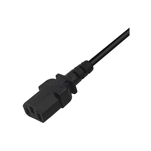 Mackertop Universal Power Cord 6 Feet Power Cable for Personal Computer, PC Monitor, Smart TV, Printer Power Supply