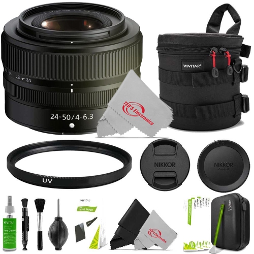 Nikon NIKKOR Z 24-50mm f/4-6.3 Lens + Filter Kit + UV CPL ND Filter Kit + Professional Cleaning Kit