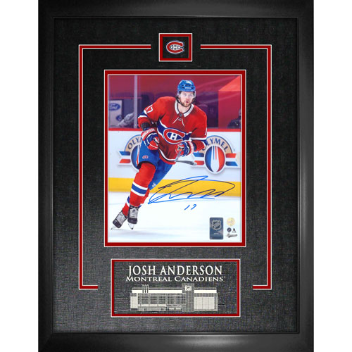 Frameworth Montreal Canadiens: Josh Anderson Signed Framed Photograph