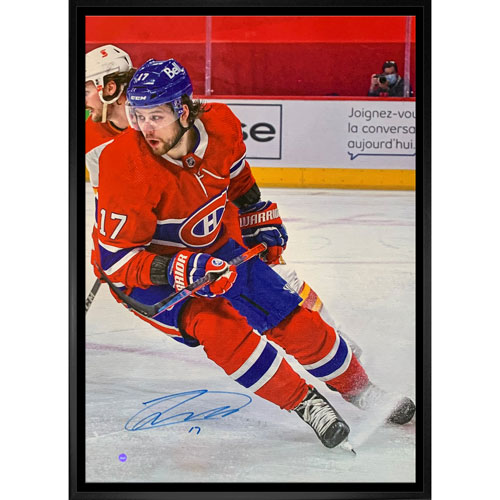 Frameworth Montreal Canadiens: Josh Anderson Signed Canvas Print