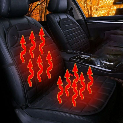 ISTAR Heated Seat Cushion with Heat Adjustable 2 Heat Levels, Seat Warmer, Seat Heater,Seat 12V Universal Fit Heating Seat Cover for Home,