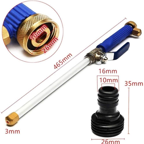 ISTAR New Hydro Jet High Pressure Power Washer Water Spray Gun Nozzle Wand Cleaner Tool Foam Cannon Water Hose Nozzle, Watering Sprayer Garden Hose