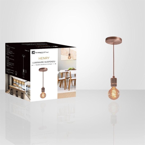 Xtricity - Pendant Light, 1.9 '' Width, From The Henry Collection, Antique Brass