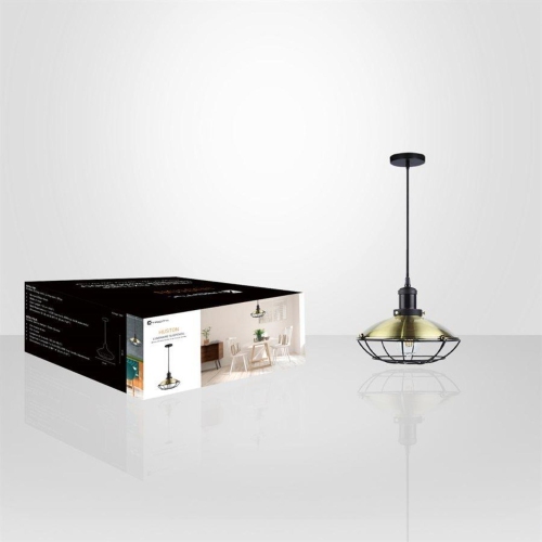 Xtricity - Pendant Light, 9.84 '' Wide, From The Houston Collection, Antique Brass