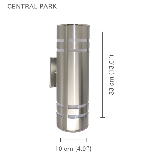 Xtricity - Outdoor Wall Light, 12.99 '' Height, Brushed Nickel Finish