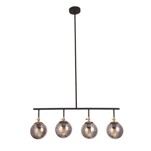 XTRICITY  - 4 Head Pendant Lights, 11 " Height, From Bolton Collection In Black