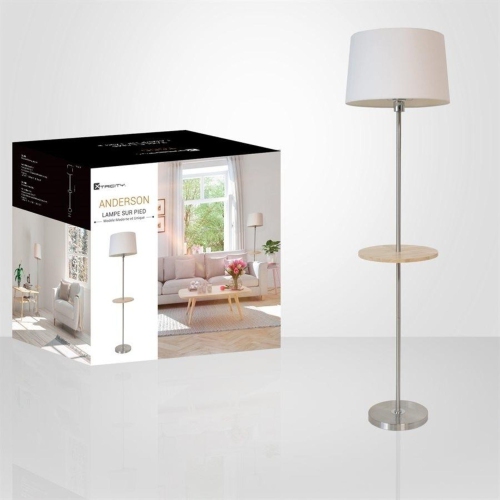 Xtricity - Anderson Collection Torchiere Floor Lamp, 5 'Height, White