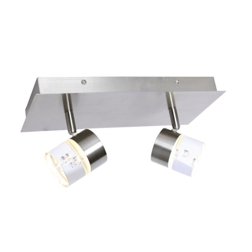 Xtricity - 2 Heads Ceiling Light with Integrated LED, 11.8 '' Width, From the Hope Collection, Nickel