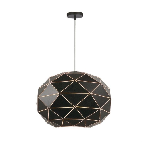 Xtricity - Pendant Light, 13.77 '' Width, From The Christy Collection, Black