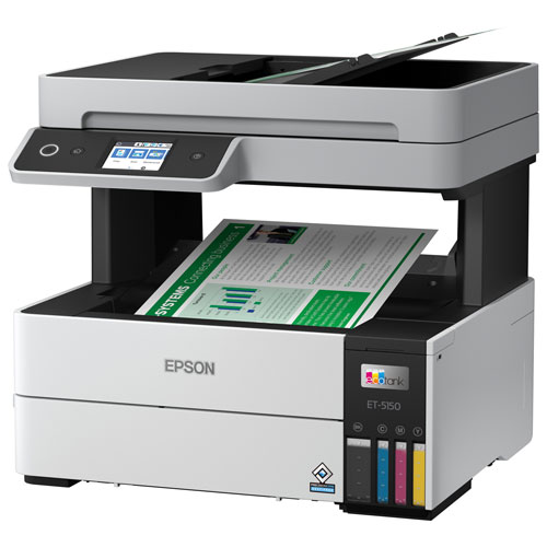 Imprimante à jet d'encre tout-en-un sans fil Supertank Pro ET-5150 EcoTank d'Epson