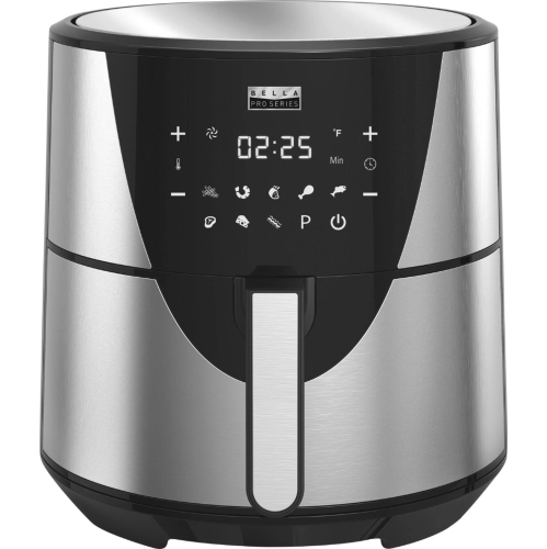 BELLA 8 QT TOUCHSCREEN AIR FRYER, REFURBISHED, STAINLESS STEEL (90088)