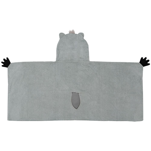 Serviette éponge moelleuse à capuchon pour enfants de ZOOCCHINI - 2 ans et plus - Raton laveur