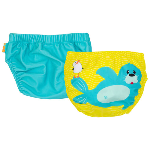 Zoocchini Knit Swim Diaper - 2 to 3 Years - Set of 2 - Seal
