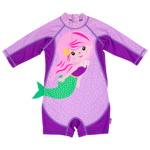 Zoocchini Baby/Toddler 1-Piece Surf Suit - 2 to 3 Years - Mermaid