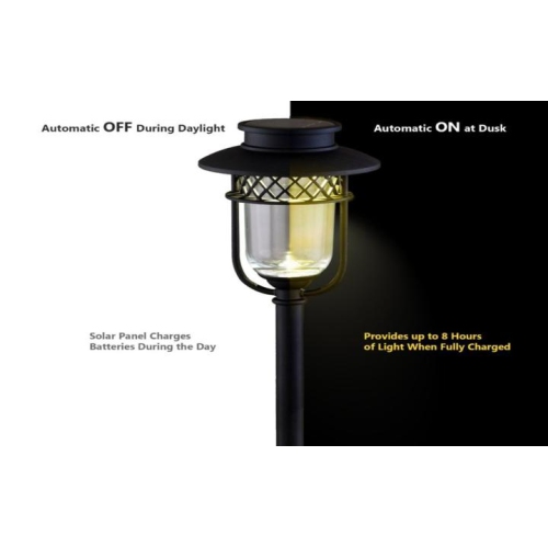 Classy Caps Black Stainless Steel Landscape, Path & Garden Light GL1101
