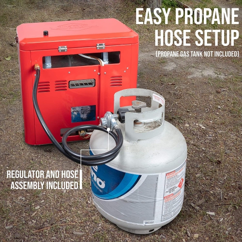 Hike Crew Outdoor Gas Camping Oven w/Carry Bag | 2-in-1 Portable Propane-Powered Stovetop & Oven w/ 2-Burner Cooktop Range, Auto Ignition, Overheat