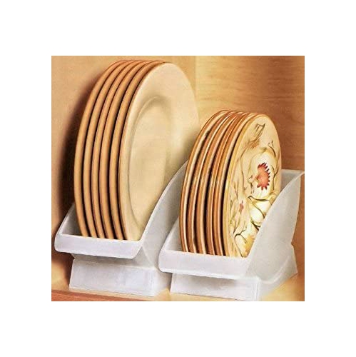 Dish Cradle. Conveniently Store Your Dishes and Plates Vertical on a Cupboard Shelf. Great for Sink Side Drying. Salad/Dessert Plate China Holder.