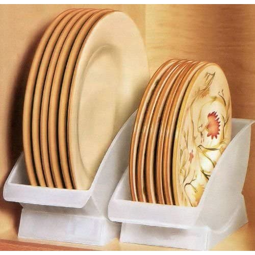Dish Cradle. Conveniently Store Your Dishes and Plates Vertical on a Cupboard Shelf. Great for Sink Side Drying. Salad/Dessert Plate China Holder.