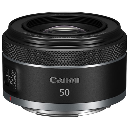 Boîte ouverte – objectif RF 50 mm f/1.8 STM de Canon – Noir