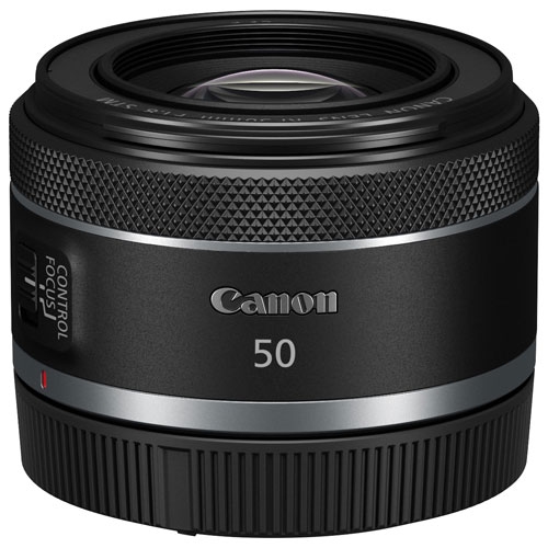 Boîte ouverte – objectif RF 50 mm f/1.8 STM de Canon – Noir
