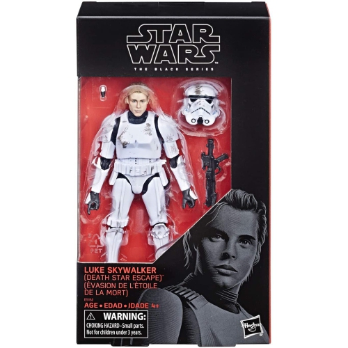 STAR WARS  The Black Series 6 Inch Action Figure Exclusive - Luke Skywalker Death Star Escape In Red