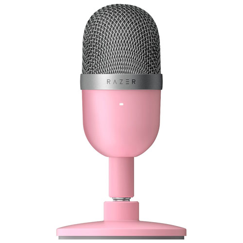 Microphone à condensateur USB ultracompact Seiren Mini de Razer - Quartz