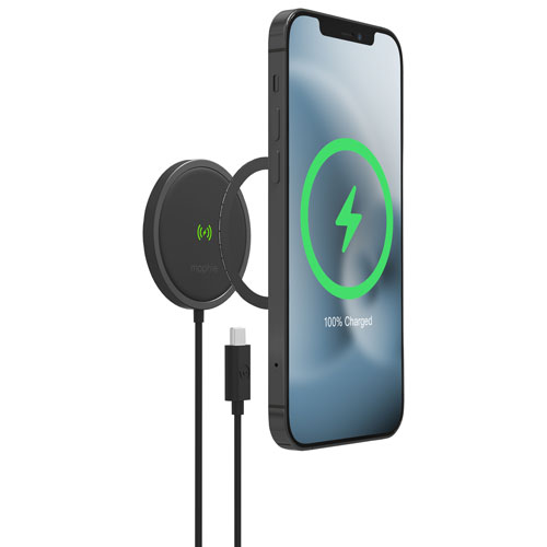 mophie snap+ 15W Wireless Charger with MagSafe - Black
