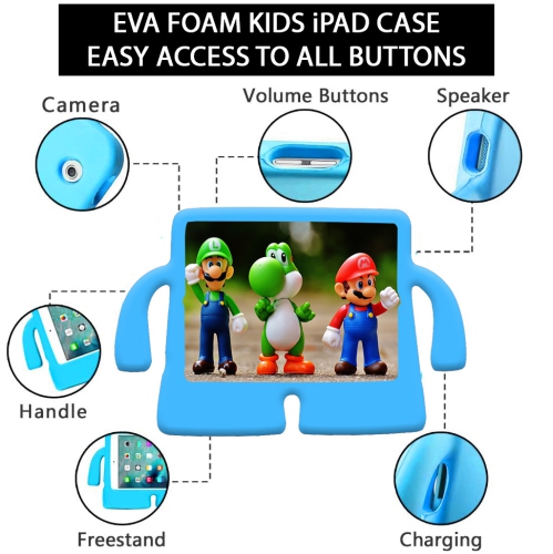 XCRS Kids Case Apple iPad 10.2-inch 9th Gen, 8th Gen (2020), 7th Gen (2019), Light Weight, Handle Friendly Cover with Free-Stand, Durable, Kids EVA