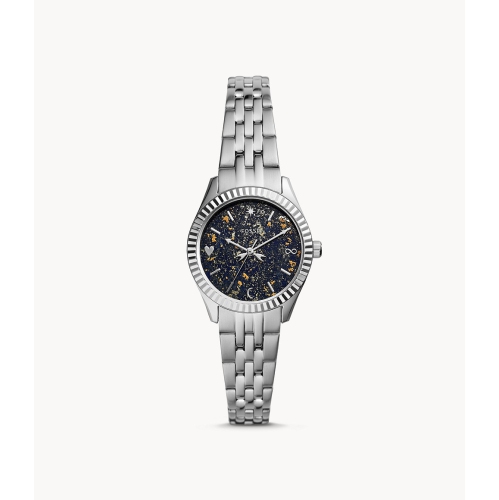 Fossil Women's Scarlette Mini Quartz Watch with Stainless Steel Strap, Silver ES5061