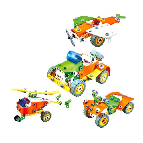 ISTAR  160PCs Building Blocks Puzzle Kit 5 Creative Models Including Airplane, Car, Robot, Helicopter And Truck