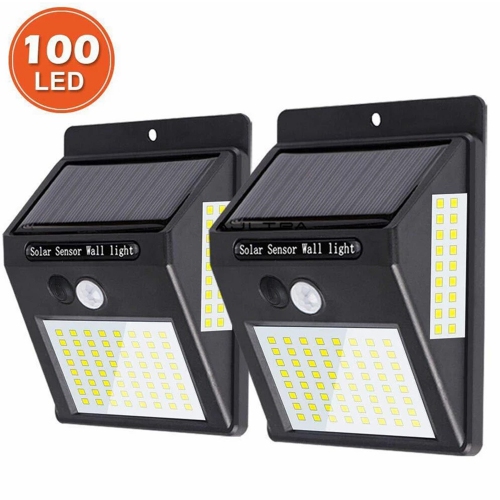 IP65 40LED Solar Lights Outdoor With 270 Wide Angle Security Solar Lights Outdoor Pathway Solar Wall Lights For Front Door Yard Garage Deck Porch. 2Packs 